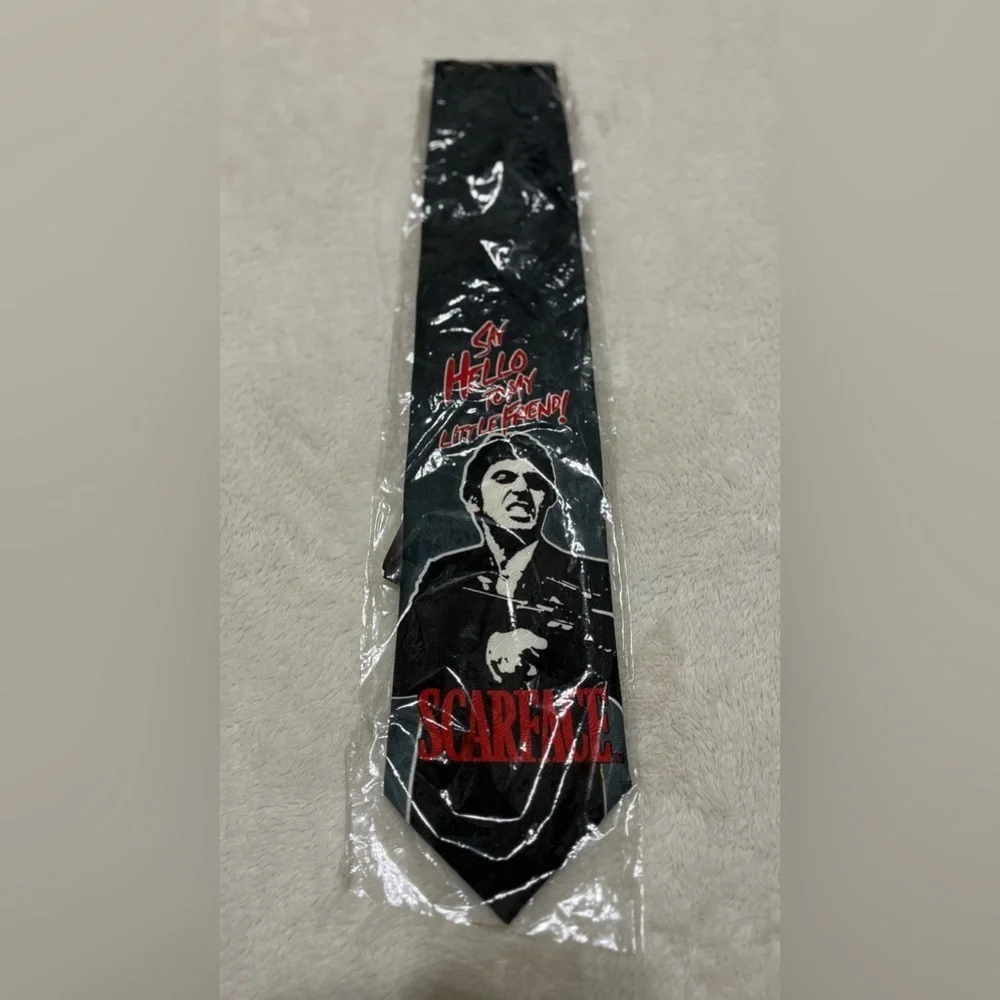 Al Pacino Scarface Movie Film “Say Hello To My Little Friend” Neck Tie